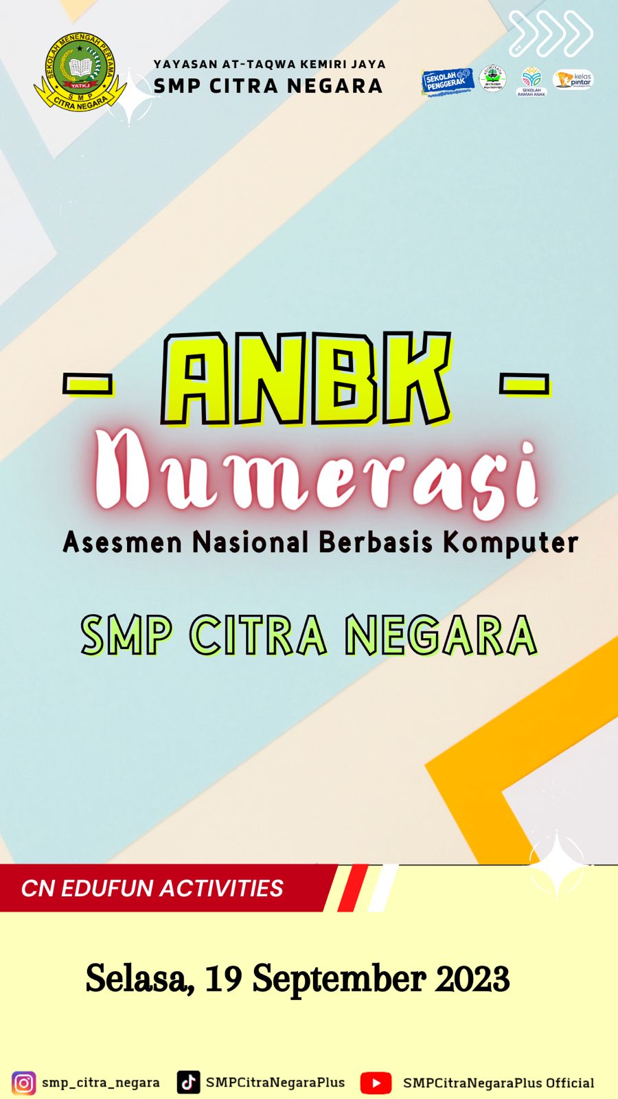 ANBK Numerasi SMP Citra Negara – 19 September 2023