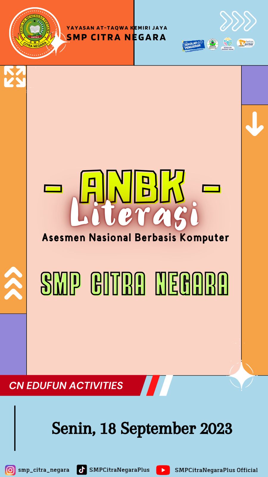 ANBK Literasi SMP Citra Negara – 18 September 2023